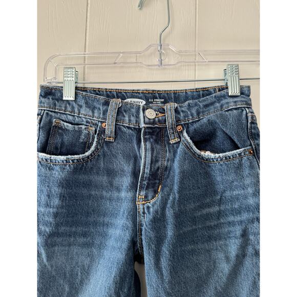 Girls Old Navy O.G. Straight High Rise Jeans, Size 10 - Picture 1 of 7